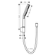 Душевой гарнитур HANSGROHE RAINDANCE ALIVE 24611000 100494 фото 2