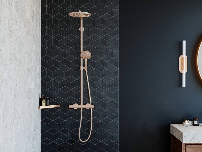 Угловая корзинка HANSGROHE ADDSTORIS 41741990, золото глянец 87838 фото