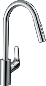 Смеситель для кухонной мойки с выдвижным душем HANSGROHE FOCUS M41 31833000 800003960 фото