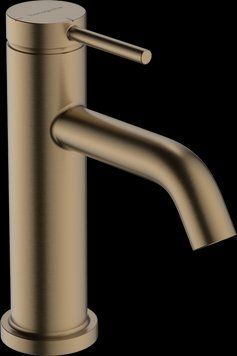 Змішувач для умивальника 80 одноважiльний CoolStart pop -up HANSGROHE TECTURIS 73305140, шліфована бронза 100344 фото