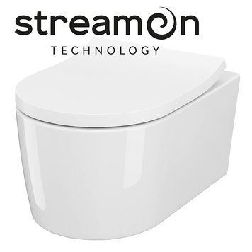 Унитаз подвесной CERSANIT INVERTO STREAM S701-432, B252 WHB, белый 80000003351 фото