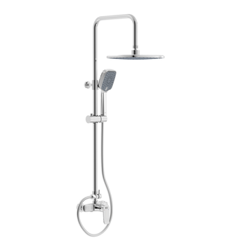 Душова система зі змішувачем для душу RJ LUX RJSP120-10CH, хром 100235 фото