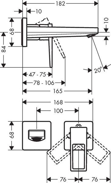 Змішувач для раковини HANSGROHE METROPOL 74525000 63299 фото