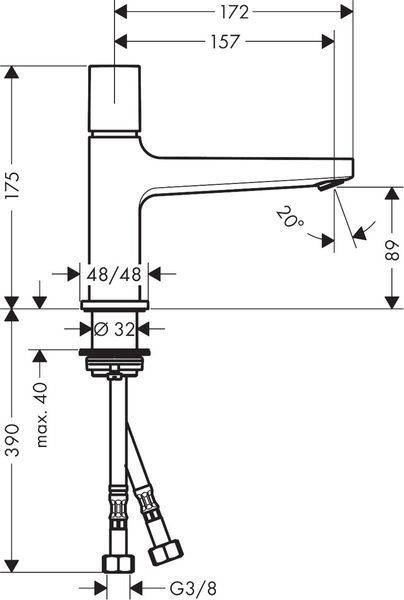 Змішувач для раковини HANSGROHE METROPOL 32570000 59178 фото