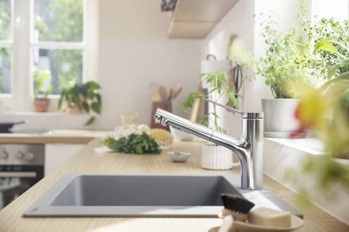 Смеситель для кухонной мойки HANSGROHE ZESIS M33 74810000 96194 фото