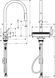 Змішувач для кухонної мийки з висувним душем HANSGROHE AQUNO SELECT M81 73837000 71644 фото 2