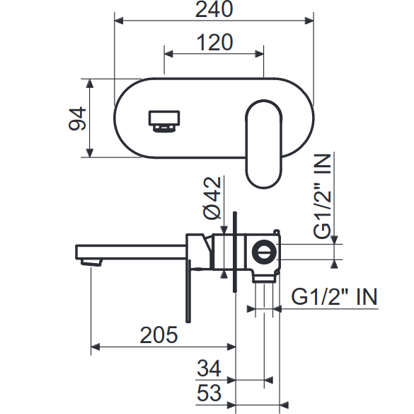 Смеситель скрытого монтажа MARINER UNO UNO0055-CS, хром 99020 фото