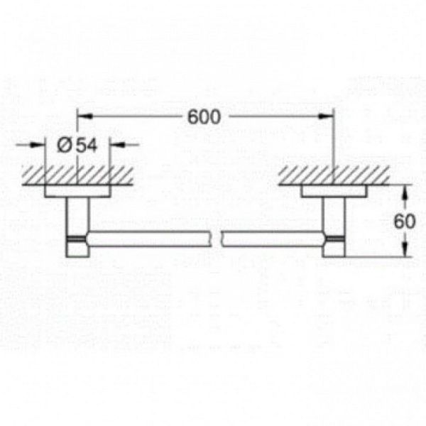 Тримач рушників GROHE ESSENTIALS 40366001 54981 фото