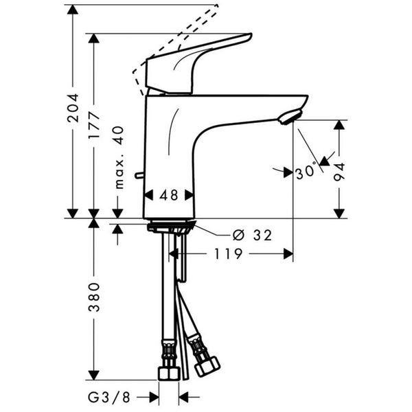 Набір змішувачів HANSGROHE FOCUS 1092019 70643 фото