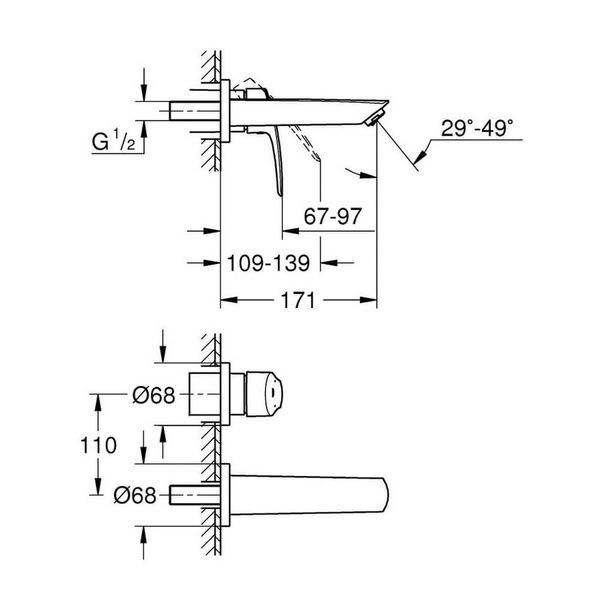Змішувач для умивальника GROHE EUROSMART 29337003 86928 фото