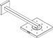 Верхний душ 240/240 1jet AXOR SHOWER SOLUTIONS 10925000, с держателем 41417 фото 3