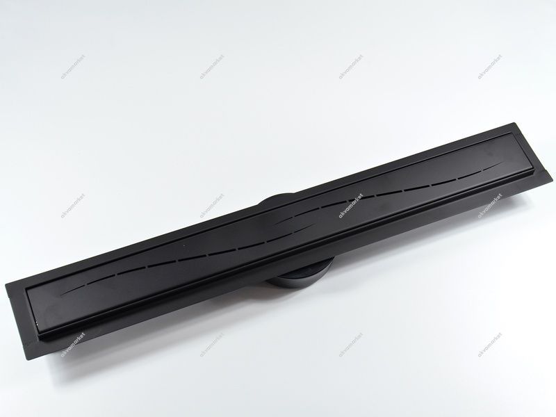 Душовий трап лінійний VOLLE MASTER LINEA 700 мм 9046.210204, чорний 83303 фото