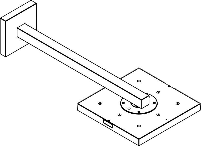 Верхний душ 240/240 1jet AXOR SHOWER SOLUTIONS 10925000, с держателем 41417 фото