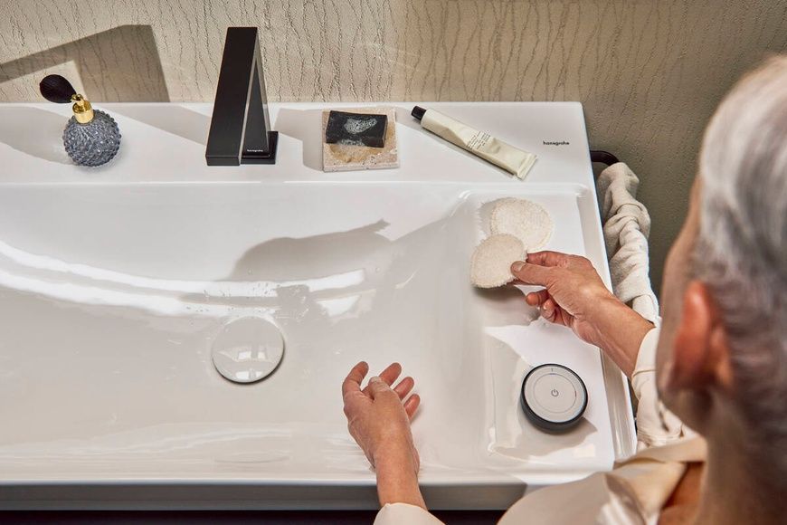 Смеситель для раковины с донным клапаном HANSGROHE TECTURIS E 73053700, белый матовый 800004060 фото