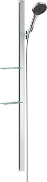 Душевой набор с душевой стойкой и мыльницей HANSGROHE RAINFINITY 27674000 800003810 фото