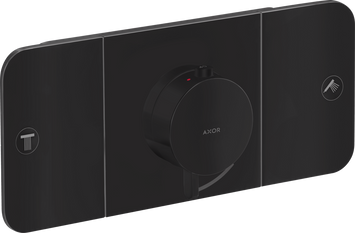Термостат для 2 потребителей AXOR ONE 45712670, скрытого монтажа, черный 85003 фото