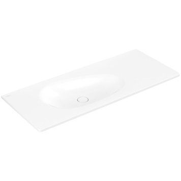 Умывальник накладной VILLEROY & BOCH ANTAO 4A77L3RW, 120x50см, без перелива, без отверстия под смеситель, Ceramic Plus, белый матовый 800005710 фото