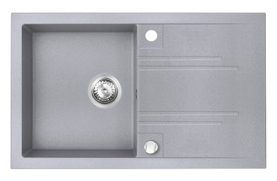 Мийка кухонна FERRO MEZZO II DRGM48/78GA, 48x78 GA, сірий 800002107 фото