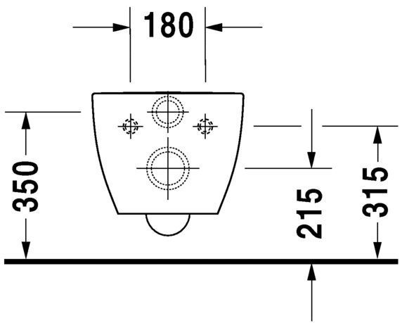 Унітаз безободковий DURAVIT HAPPY D.2 2222098900, Rimless, чорний матовий 800006051 фото