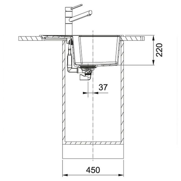 Кухонная мойка FRANKE URBAN UBG 611-62 114.0631.466, черный матовый 800006701 фото
