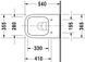 Унітаз безободковий DURAVIT HAPPY D.2 2222098900, Rimless, чорний матовий 800006051 фото 3