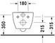 Унітаз безободковий DURAVIT HAPPY D.2 2222098900, Rimless, чорний матовий 800006051 фото 5