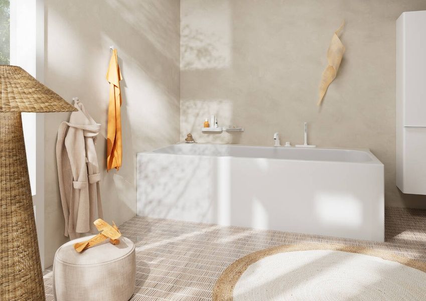 Смеситель на борт ванны HANSGROHE TECTURIS S 73447700, белый матовый 800004211 фото