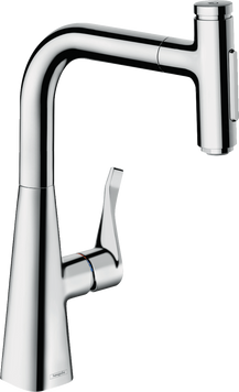 Смеситель для кухонной мойки с выдвижным душем HANSGROHE METRIS SELECT M71 73822000 800003962 фото