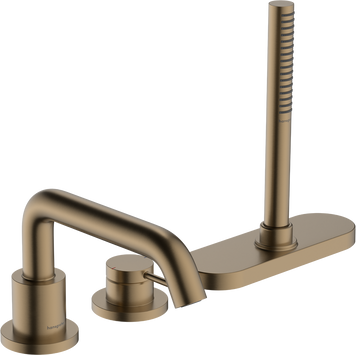 Смеситель на борт ванны HANSGROHE TECTURIS S 73447140, бронза сатин 800004212 фото