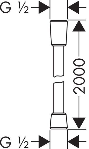 Душовий шланг AXOR 28624000, 2.00 м 800004628 фото