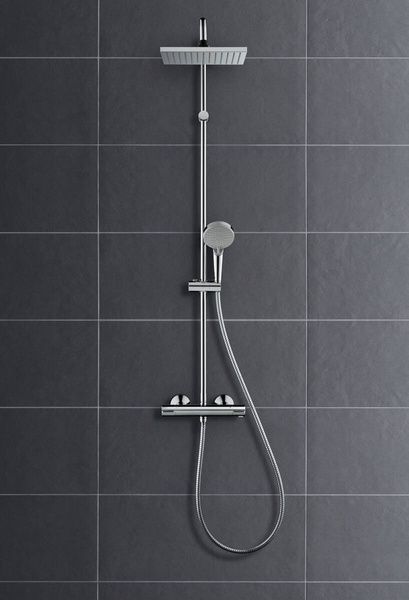 Душевая система с термостатом HANSGROHE VERNIS SHAPE 26286670, черный 81668 фото