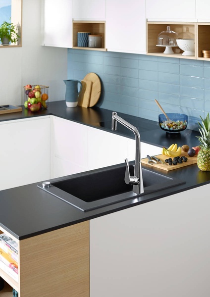 Змішувач для кухонної мийки HANSGROHE METRIS SELECT M71 73806000 62752 фото