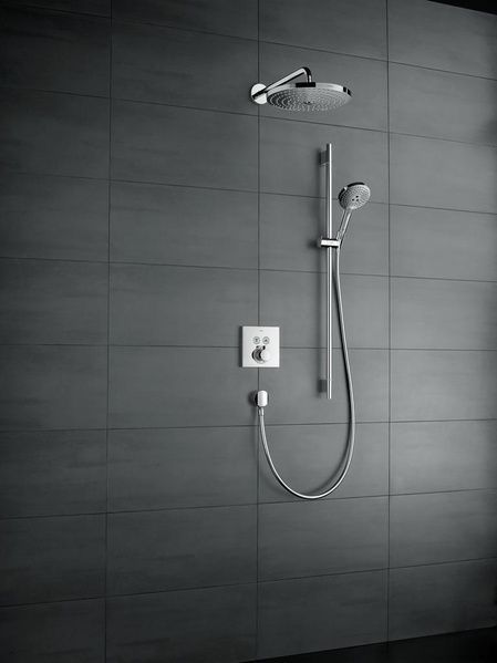 Верхний душ с держателем HANSGROHE RAINDANCE SELECT 27378400, хром с белым 39136 фото