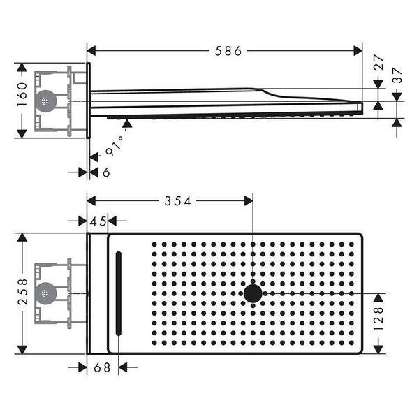 Лейка верхнего душа HANSGROHE RAINDANCE 24001600 59981 фото