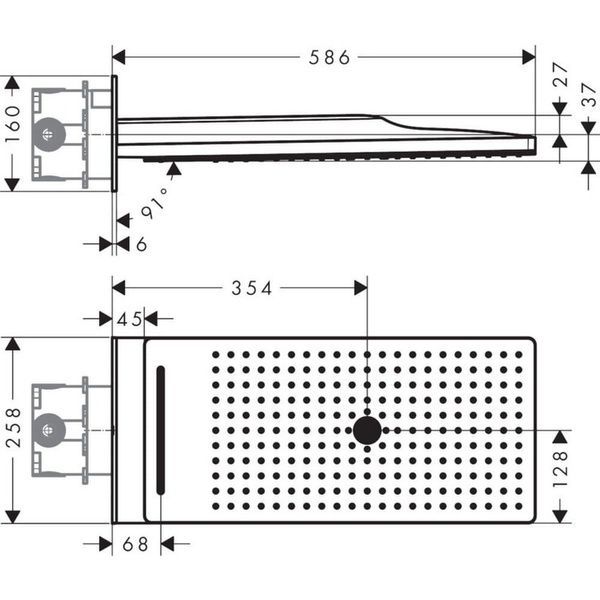 Лейка верхнего душа HANSGROHE RAINDANCE 24001600 59981 фото