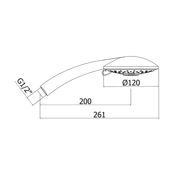 Лейка для душа 4 вида струи + Stop PAFFONI ZDOC076CR 800000007210 фото