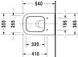 Унитаз подвесной DURAVIT HAPPY D.2 2221090000, 355х540 800006052 фото 2
