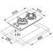 Газова варильна поверхня FRANKE NEW CRYSTAL FHCR 302 2G HE BK C 106.0374.278 800006352 фото 2