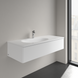 Умывальник накладной VILLEROY & BOCH ANTAO 4A77L2RW, 120x50см, без перелива, с отверстием под смеситель, Ceramic Plus, белый матовый 800005711 фото 2
