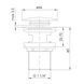 Донний клапан IMPRESE BRENTA ZMK091908500, графіт глянсовий 73811 фото 2