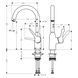Смеситель для кухни HANSGROHE FOCUS 71812000, хром 74503 фото 2