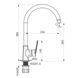Смеситель для кухни RJ VILA RJFA087-02CH 95622 фото 2