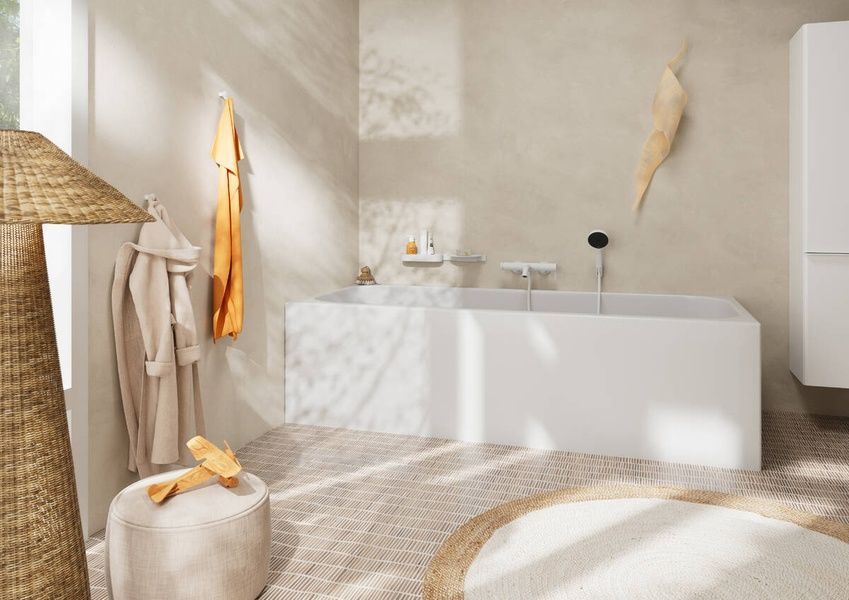Смеситель для ванны HANSGROHE TECTURIS S 73422700, белый матовый 800003862 фото