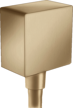 Шланговое подсоединение с обратным клапаном HANSGROHE FIXFIT 26455140, бронза сатин 68713 фото