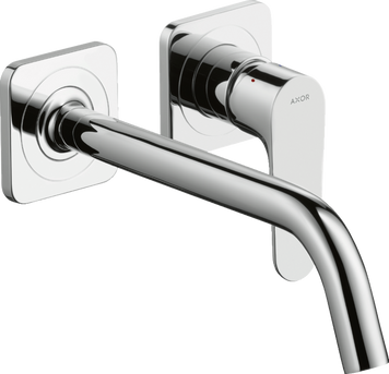 Смеситель для раковины AXOR CITTERIO M 34116000, однорычажный, настенный, с изливом 227 мм, с отдельными розетками 36403 фото