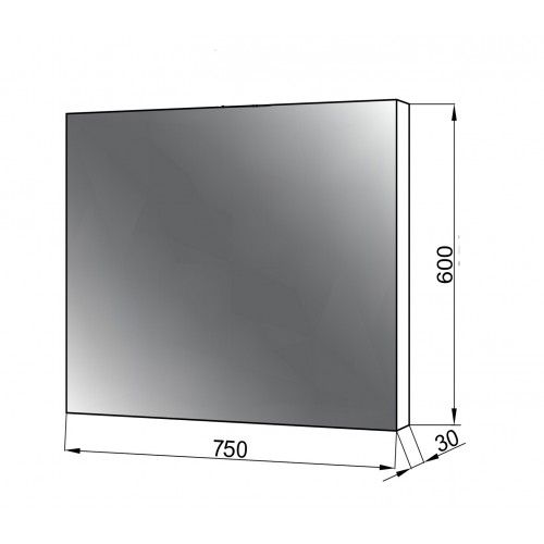 Зеркало для ванной ЮВВИС Light, 750, хром 800001859 фото