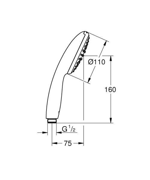 Ручной душ GROHE TEMPESTA 27923003 95780 фото