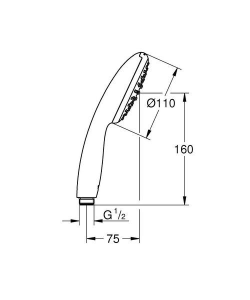 Ручной душ GROHE TEMPESTA 27923003 95780 фото