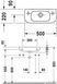 Умывальник подвесной DURAVIT D-CODE 07065000092, 50х22 800006003 фото 3