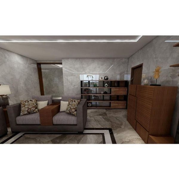 Керамічна плитка INSPIRO 9015B marble dark brown, 900x900 78130 фото
